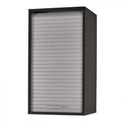 Simmob Meuble Cuisine Noir Bicolore 40 Cm H 72 Cm - Coloris: Aluminium