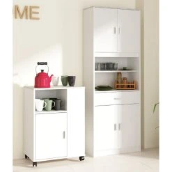 Pegane Meuble De Cuisine Coloris Blanc / Gris Béton - Hauteur 84 X Longueur ... -Pegane Shop meuble de cuisine coloris blanc gris beton hauteur 84 x longueur 60 x profondeur 40 cm 10850380 28286532 1140x1140