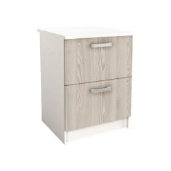 Vente-unique Caissons De Cuisine - 1 Meuble Bas & 1 Meuble Haut - 2 Tiroirs & 1 Por... -Pegane Shop meuble de cuisine trattoria 12153354 32281750 1140x1140