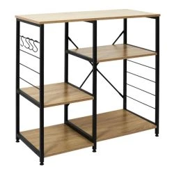 The Home Deco Factory Etagère De Cuisine En Bois Et Métal Stan.