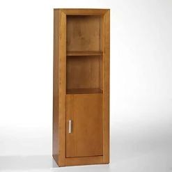 Visiodirect Meuble De Rangement polyvalent 1 Porte en Pin Massif Coloris Cerisi...