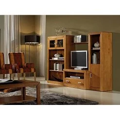 Visiodirect Meuble De Rangement polyvalent 1 Porte en Pin Massif Coloris Cerisi... -Pegane Shop meuble de rangementpolyvalent1 porteen pin massif coloris cerisier longueur 50 x profondeur 37x hauteur1515cm 12136672 32225466 1140x1140