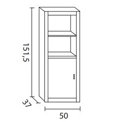 Visiodirect Meuble De Rangement polyvalent 1 Porte en Pin Massif Coloris Cerisi... -Pegane Shop meuble de rangementpolyvalent1 porteen pin massif coloris cerisier longueur 50 x profondeur 37x hauteur1515cm 12136672 32225468 1140x1140