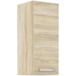 Tbs Meuble Haut 1 Porte Battante - Décor Chene Sonoma - L 30 X P 31,6 X H...