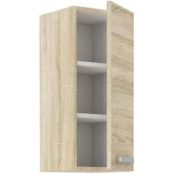 Tbs Meuble Haut 1 Porte Battante - Décor Chene Sonoma - L 30 X P 31,6 X H... -Pegane Shop meuble haut 1 porte battante decor chene sonoma l 30 x p 316 x h 72 cm lassen 14071602 39079090 1140x1140