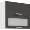 CSTORE Meuble Haut 2 Portes Basculantes - L 80 X P 31,6 X H 72 - Gris Mat - L...
