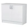 Pegane Meuble Haut 2 Portes Coloris Blanc, L100 X H84 X P60 Cm