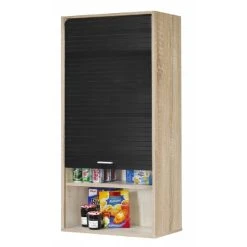 Simmob Meuble Haut Cuisine Chêne Noir 60 Cm H 124 Cm -Pegane Shop meuble haut cuisine chene noir 60 cm h 124 cm 9944070 25612602 602 1140x1140