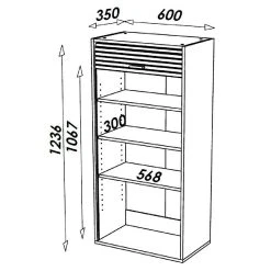 Simmob Meuble Haut Cuisine Chêne Noir 60 Cm H 124 Cm -Pegane Shop meuble haut cuisine chene noir 60 cm h 124 cm 9944070 25612606 606 1140x1140