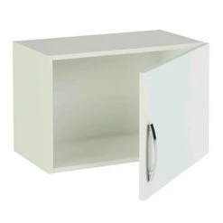 Pegane Meuble Haut De Cuisine 1 Porte Coloris Blanc - Hauteur 40 X Longueur 6...