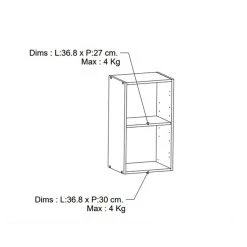 Pegane Meuble Haut De Cuisine Coloris Chêne Kronberg, Noir Mat - Longueur 40... 7 Pegane Meuble Haut De Cuisine Coloris Chêne Kronberg, Noir Mat - Longueur 40... -Pegane Shop meuble haut de cuisine coloris chene kronberg noir mat longueur 40 x hauteur 70 x profondeur 30 cm 13796950 38146062 1140x1140