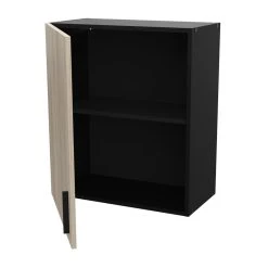 Pegane Meuble Haut De Cuisine Coloris Chêne Kronberg, Noir Mat - Longueur 60... -Pegane Shop meuble haut de cuisine coloris chene kronberg noir mat longueur 60 x hauteur 70 x profondeur 30 cm 13796946 38146044 1140x1140