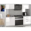 Hucoco MEZZO - Cuisine Complète Modulaire + Linéaire L 120cm 4 Pcs - Plan D...