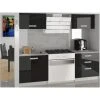 Hucoco MEZZO - Cuisine Complète Modulaire + Linéaire L120 Cm 4 Pcs - Plan D...