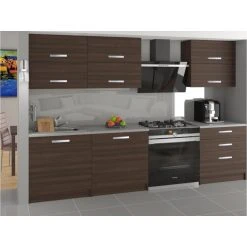 Hucoco NOOK - Cuisine Complète Modulaire Linéaire L 180 Cm 6 Pcs - Plan De ...
