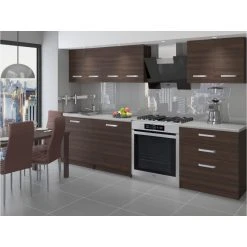 Hucoco NOORA - Cuisine Complète Modulaire + Linéaire L 180 Cm 6 Pcs - Plan ...