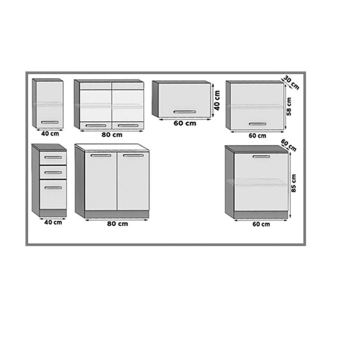 Hucoco NOVIA | Cuisine Complète Linéaire 240/180 Cm 7 Pcs | Plan De Travail... 2 Hucoco NOVIA | Cuisine Complète Linéaire 240/180 Cm 7 Pcs | Plan De Travail... - Image 2