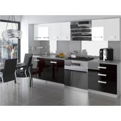 Hucoco OTELLO - Cuisine Complète Modulaire + Linéaire L 180cm 6 Pcs - Plan ...