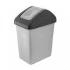 Poubelle 10l Avec Couvercle à Charnière BranQ Grise, Poubelle A Dech...