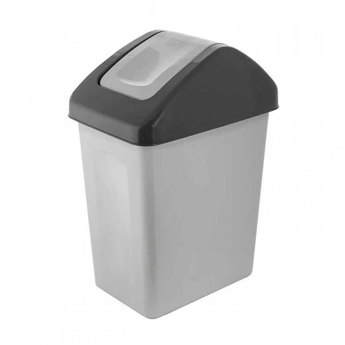Poubelle 10l Avec Couvercle à Charnière BranQ Grise, Poubelle A Dech... 1 Poubelle 10l Avec Couvercle à Charnière BranQ Grise, Poubelle A Dech...