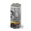 Frandis Poubelle 30L Métal NEW YORK