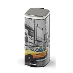 Frandis Poubelle 30L Métal NEW YORK