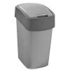 BUT Poubelle 9L FLIP BIN Argent / Anthracite