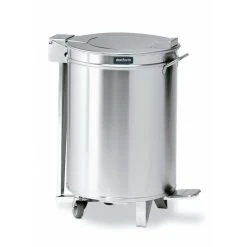 DISTFORM Poubelle à 2 Roulettes Avec Couvercle à Pédale - Capacité De 50 à...