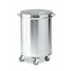 DISTFORM Poubelle à 3 Roulettes Avec Couvercle Amovible - Capacité De 50 à 9...