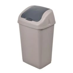 Paris Prix Poubelle à Bascule Nean 18L Taupe