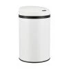 Poubelle à Capteur Acier Inox 30 Litres Blanc [en.casa]