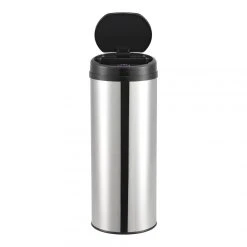 Poubelle à Capteur Acier Inox 47 Litres Argenté [en.casa] -Pegane Shop poubelle a capteur acier inox 47 litres argente encasa 11325238 29596720 1140x1140