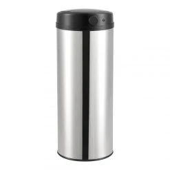Poubelle à Capteur Acier Inox 47 Litres Argenté [en.casa] -Pegane Shop poubelle a capteur acier inox 47 litres argente encasa 11325238 29596722 1140x1140