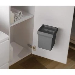 Poubelle à Fixation Sur Porte - Décor : Blanc - GOLLINUCCI