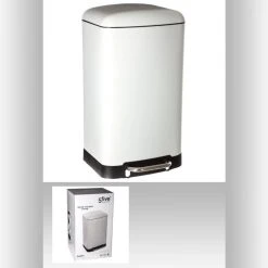 Atmosphera, Createur D'Interieur Poubelle "ariane" 30 Litres Atmosphéra - Blanc -Pegane Shop poubelle ariane 30 litres atmosphera blanc 11778424 31095492 1140x1140