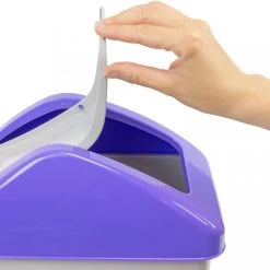 Poubelle Avec Couvercle Basculant Bleu/ Gris Branq 10 L -Pegane Shop poubelle avec couvercle basculant bleu gris branq 10 l 12041570 31915478 1140x1140