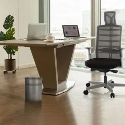 Poubelle / Boîte à Ordures CLEAN III Argent Hjh OFFICE -Pegane Shop poubelle boite a ordures clean iii argent hjh office 7336906 1030904 4 1140x1140