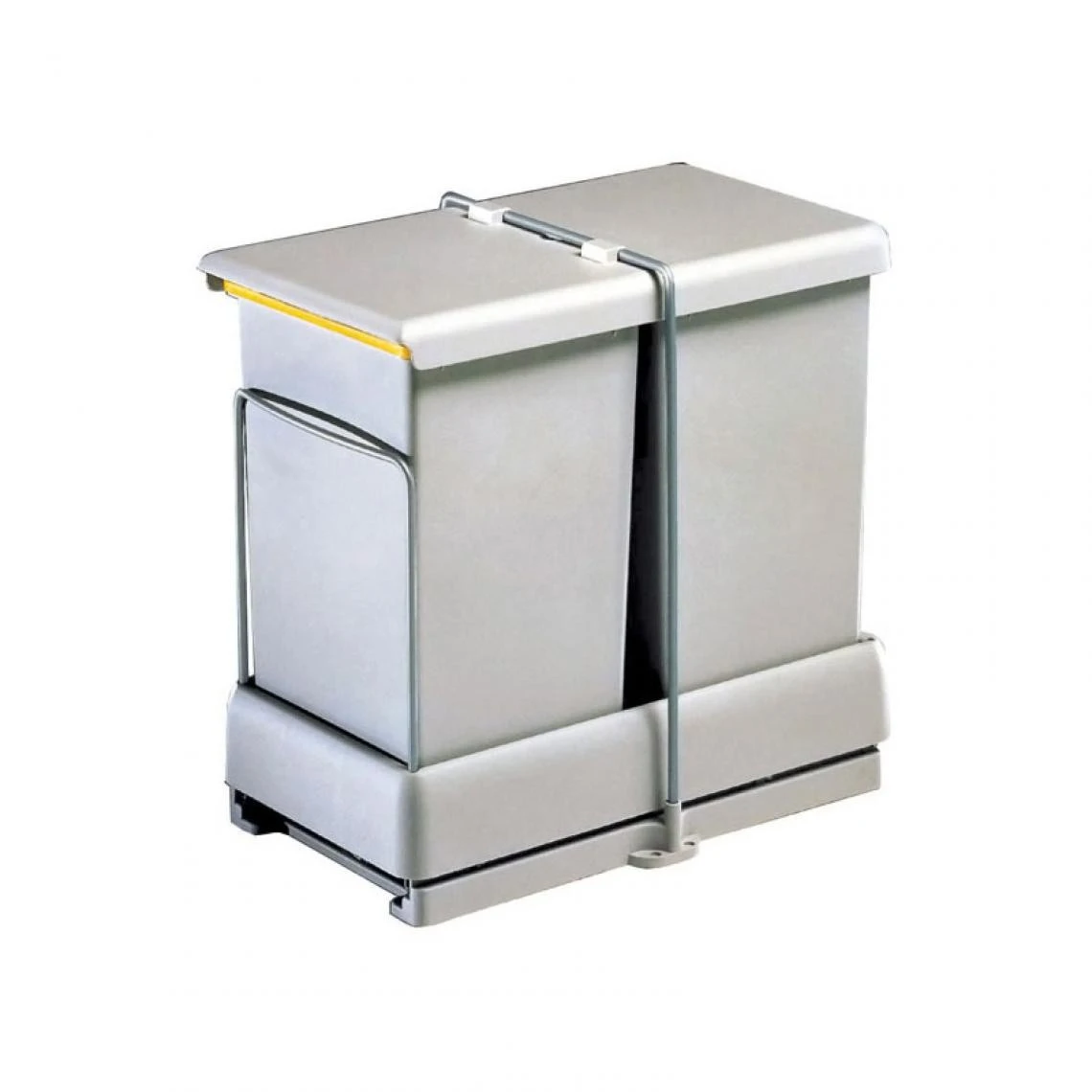 Gollinucci Poubelle Coulissante - 2 Bacs - 28 L - Hauteur 420 Mm - Nombre De Seau... 1 Gollinucci Poubelle Coulissante - 2 Bacs - 28 L - Hauteur 420 Mm - Nombre De Seau...