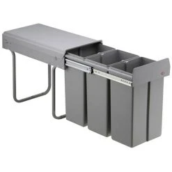 Wesco Poubelle Coulissante à Ouverture Automatique - 30 L - Amortisseur : S...