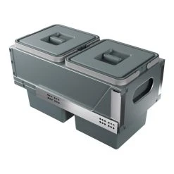 Elletipi Poubelle Coulissante Suspendue 2 Ou 3 Seaux - Contenance : 20 L - Larg...