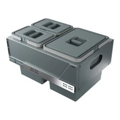 Elletipi Poubelle Coulissante Suspendue 2 Ou 3 Seaux - Contenance : 27 L - Larg...