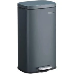 HELLOSHOP26 Poubelle Cuisine 30 Litres à Pédale Fermeture Lente Anti-odeur Et Hy...