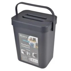 Paris Prix Poubelle De Compost Accrochable 3L Anthracite -Pegane Shop poubelle de compost accrochable 3l anthracite 13610374 37409794 1140x1140