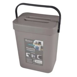 Paris Prix Poubelle De Compost Accrochable 5L Taupe -Pegane Shop poubelle de compost accrochable 5l taupe 13610298 37409644 1140x1140