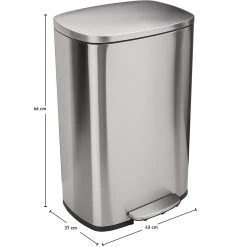 Kitchen Move Poubelle De Cuisine à Pédale ADMIRAL En Inox 50L -Pegane Shop poubelle de cuisine a pedale admiral en inox 50l 9340757 24397253 1140x1140