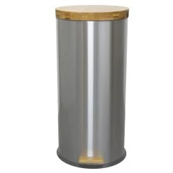 Kitchen Move Poubelle De Cuisine à Pédale FOREST En Bois Et Acier 30L