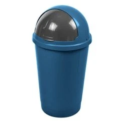 Paris Prix Poubelle De Cuisine Clean 25L Bleu Paon