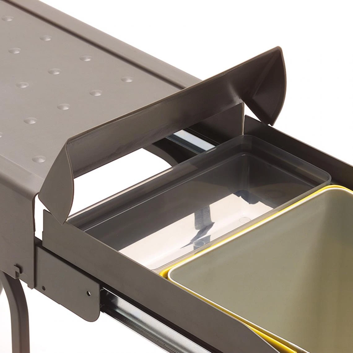 Gollinucci Poubelle De Cuisine Coulissante - 1 Bac - 21 L - Nombre De Seaux : 1 -... 2 Gollinucci Poubelle De Cuisine Coulissante - 1 Bac - 21 L - Nombre De Seaux : 1 -... - Image 2