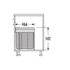 Poubelle De Cuisine Encastrable 40L Hailo Easy Cargo -Pegane Shop poubelle de cuisine encastrable 40l hailo easy cargo 13112636 35636454 1140x1140