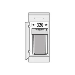 Poubelle De Cuisine Encastrable 40L Hailo Easy Cargo -Pegane Shop poubelle de cuisine encastrable 40l hailo easy cargo 13112636 35636456 1140x1140